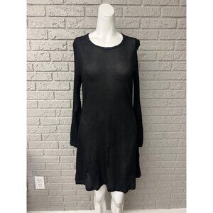 Street Wear Women's Black Mesh A-Line Dress / Cover up Size S